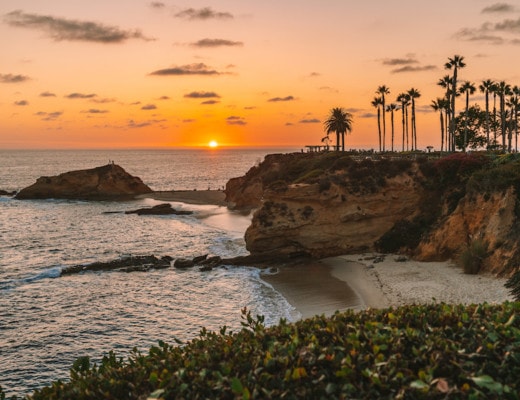 Sunset in Laguna Beach - Weekend Getaways from Los Angeles
